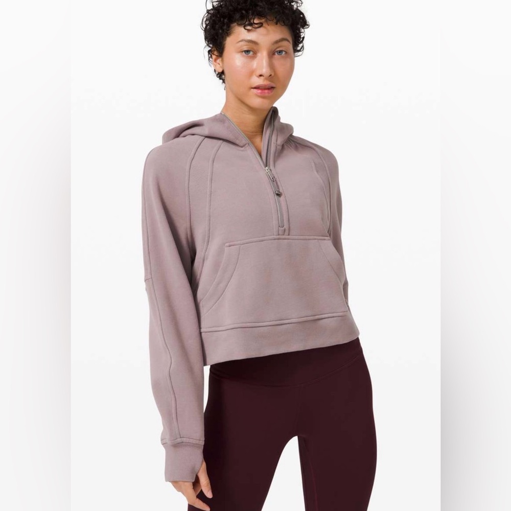 Lululemon Scuba Oversized Half Zip Hoodie Violet Verbena M/L W3DM4S Sweatshirt
